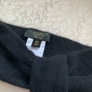 Charter Club Black Cashmere Headband